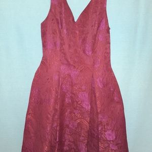 Katherine's collection Red Dress w/pink flowers 8